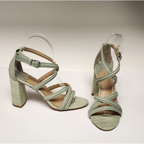 Antonio Melani Gemy Strappy Leather Sandals Mint Green Size 6M - Picture 9 of 14